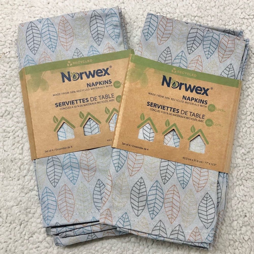 Norwex Napkins - Leaves Set of Two